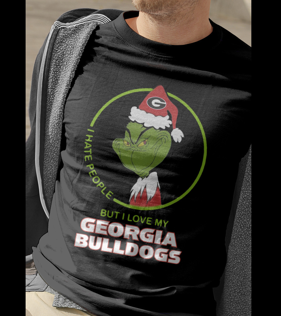 I Hate People But I Love My Georgia Bulldogs T-Shirt