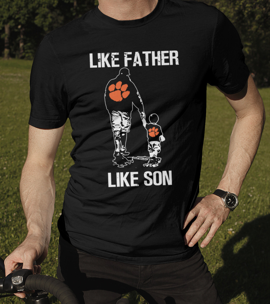 Like Father Like Son Clemson Tigers Football T-Shirt