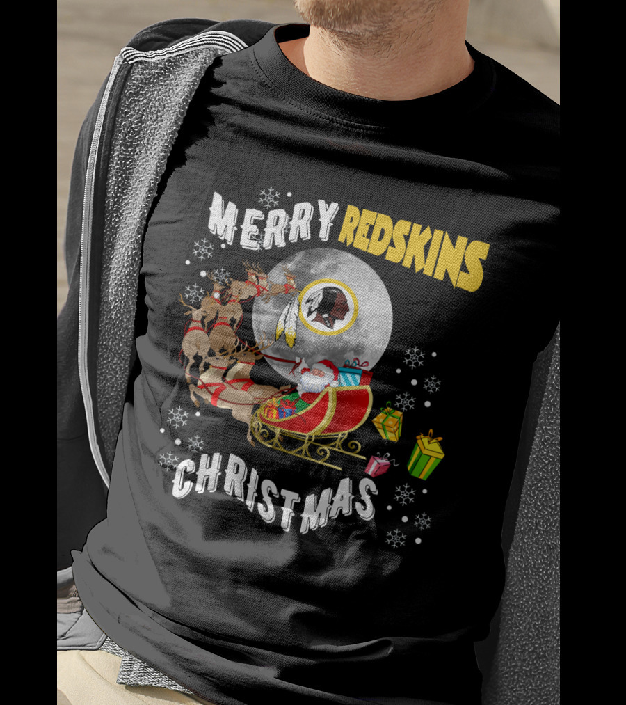 Merry Redskins Christmas T-Shirt