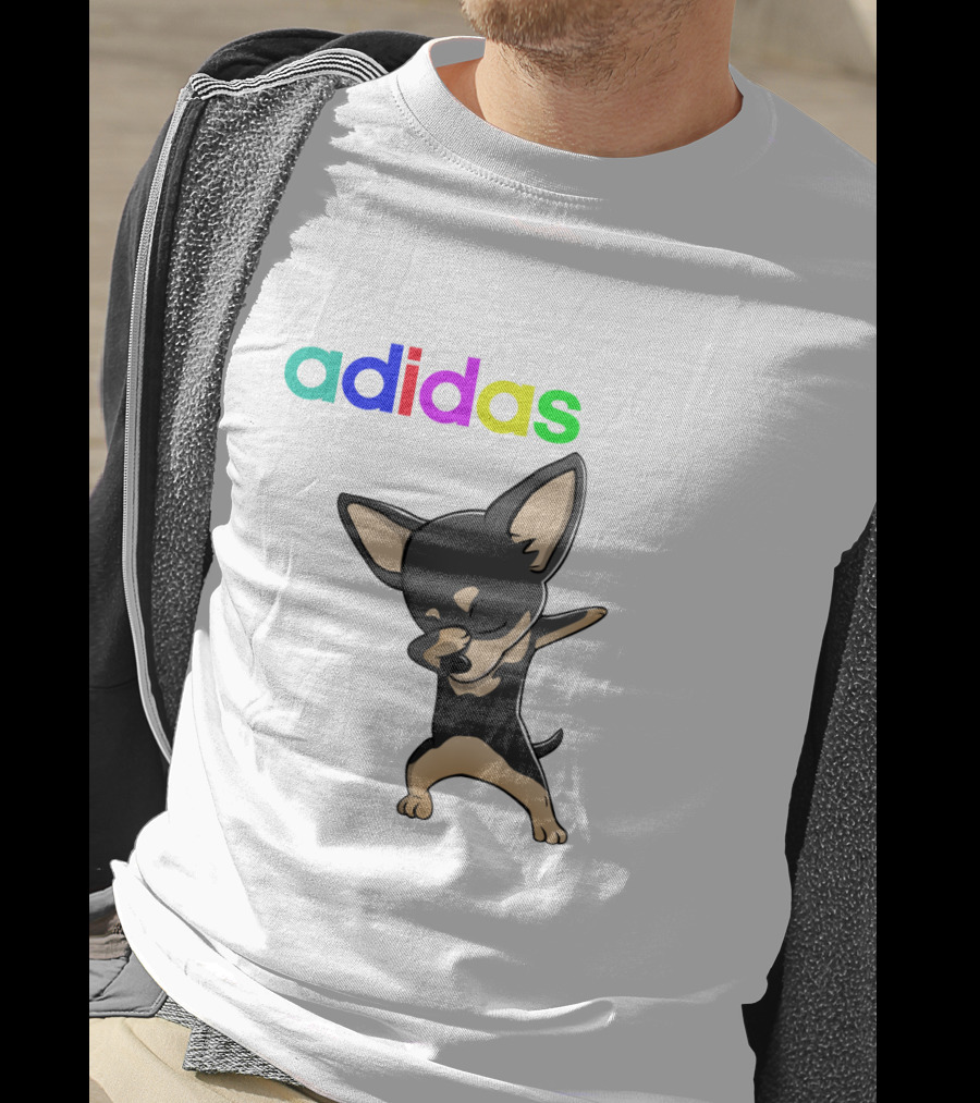 Chihuahua Black Cute Dabbing T-Shirt