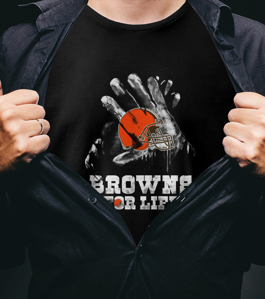 Cleveland Browns For Life Helmet T-Shirt