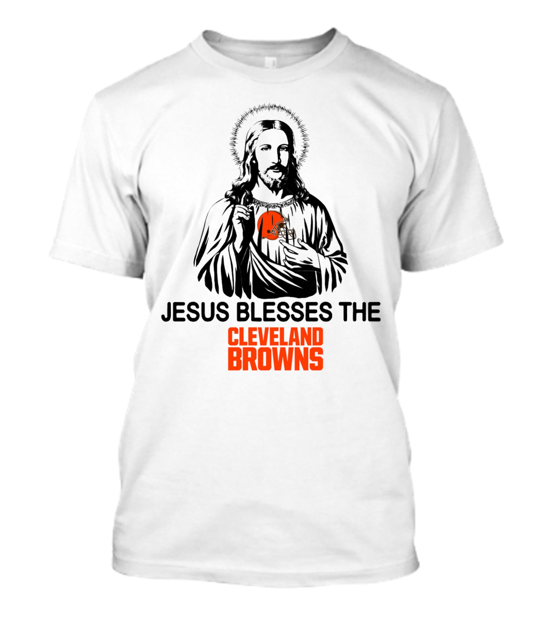 Jesus Blesses The Cleveland Browns T-Shirt