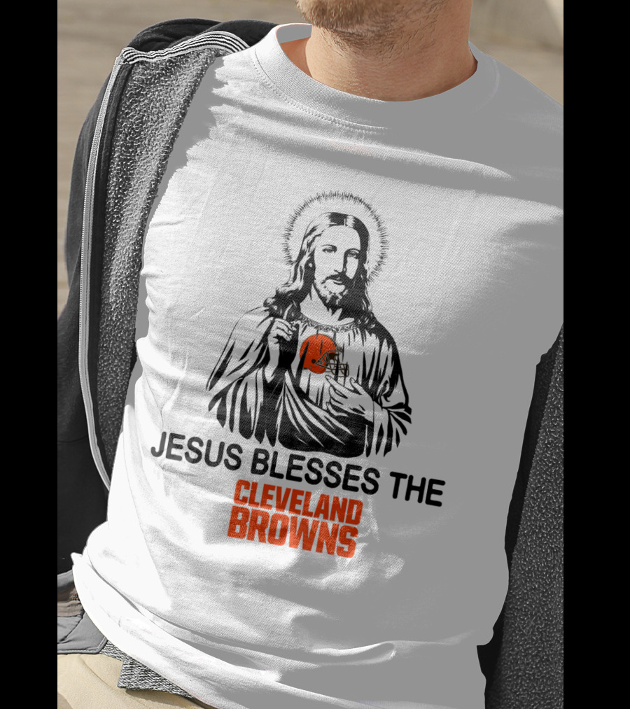 Jesus Blesses The Cleveland Browns T-Shirt