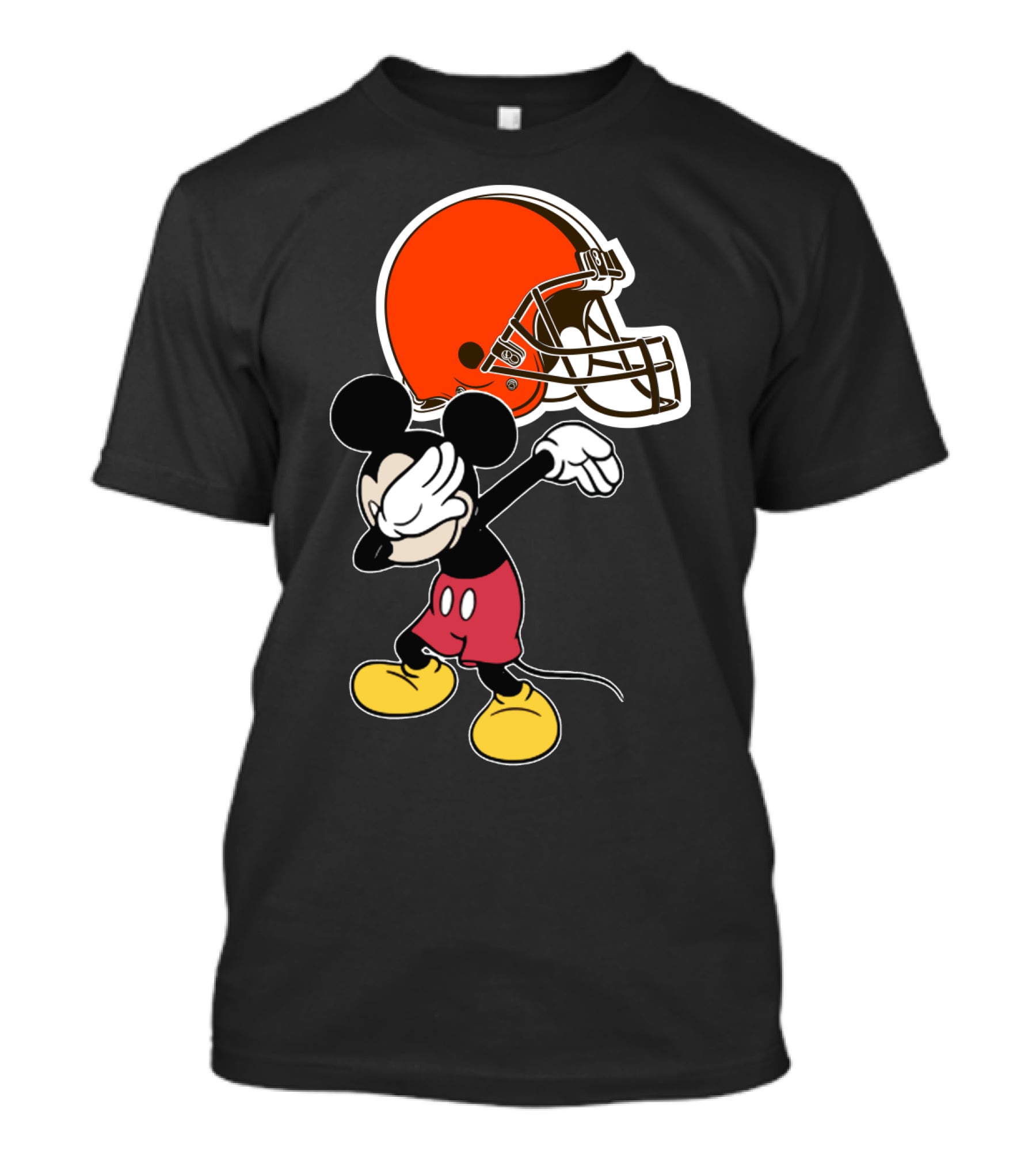 Cleveland Browns Iconic Character Dab With Helmet T-Shirt