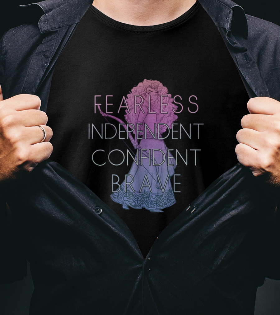 Fearless Independent Confident Brave Disney Films T-Shirt