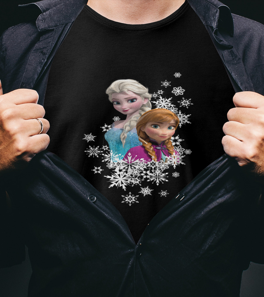 Frozen Elsa Anna Snowflakes Magic T-Shirt