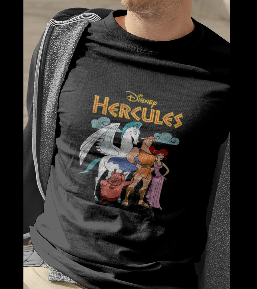 Disney Hercules Characters Pegasus Megara Phil T-Shirt