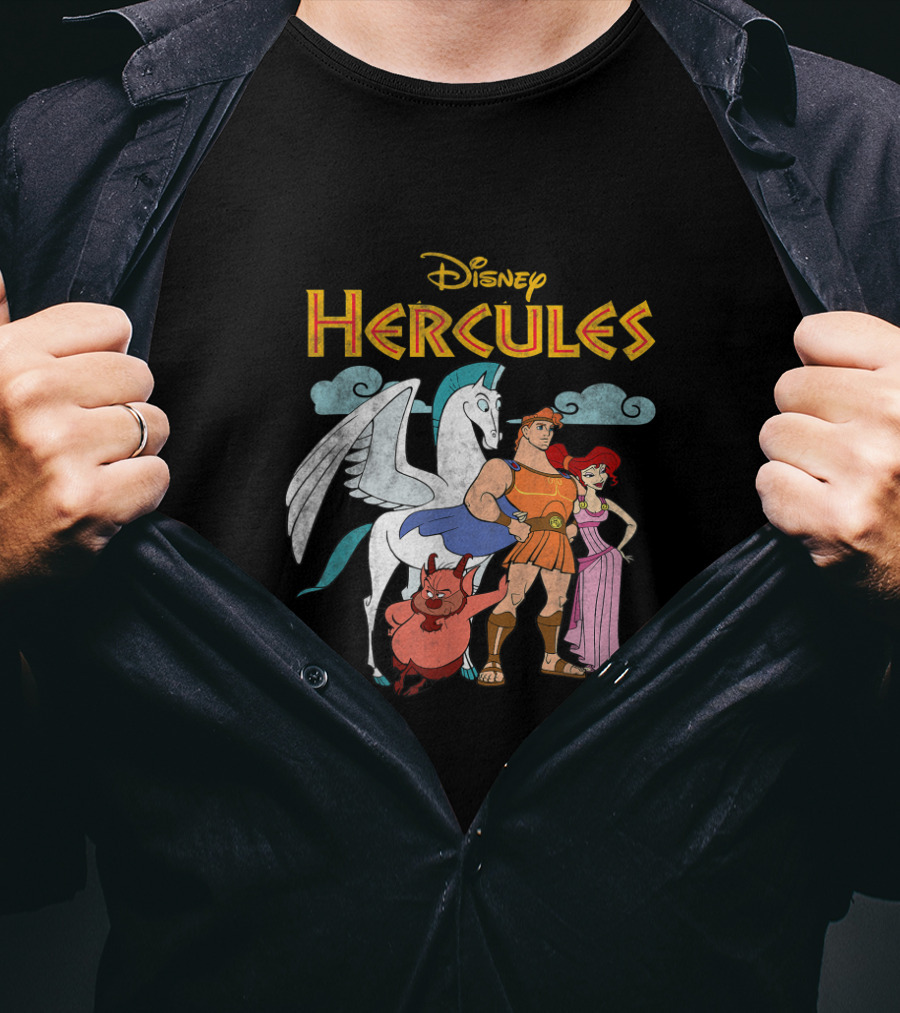Disney Hercules Characters Pegasus Megara Phil T-Shirt