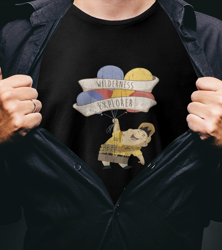 Wilderness Explorer Up Balloons Disney Films T-Shirt