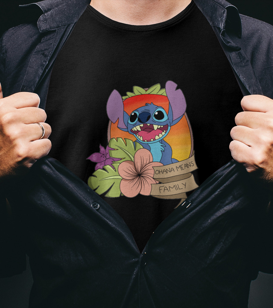 Ohana Means Family Disney Films Stitch T-Shirt