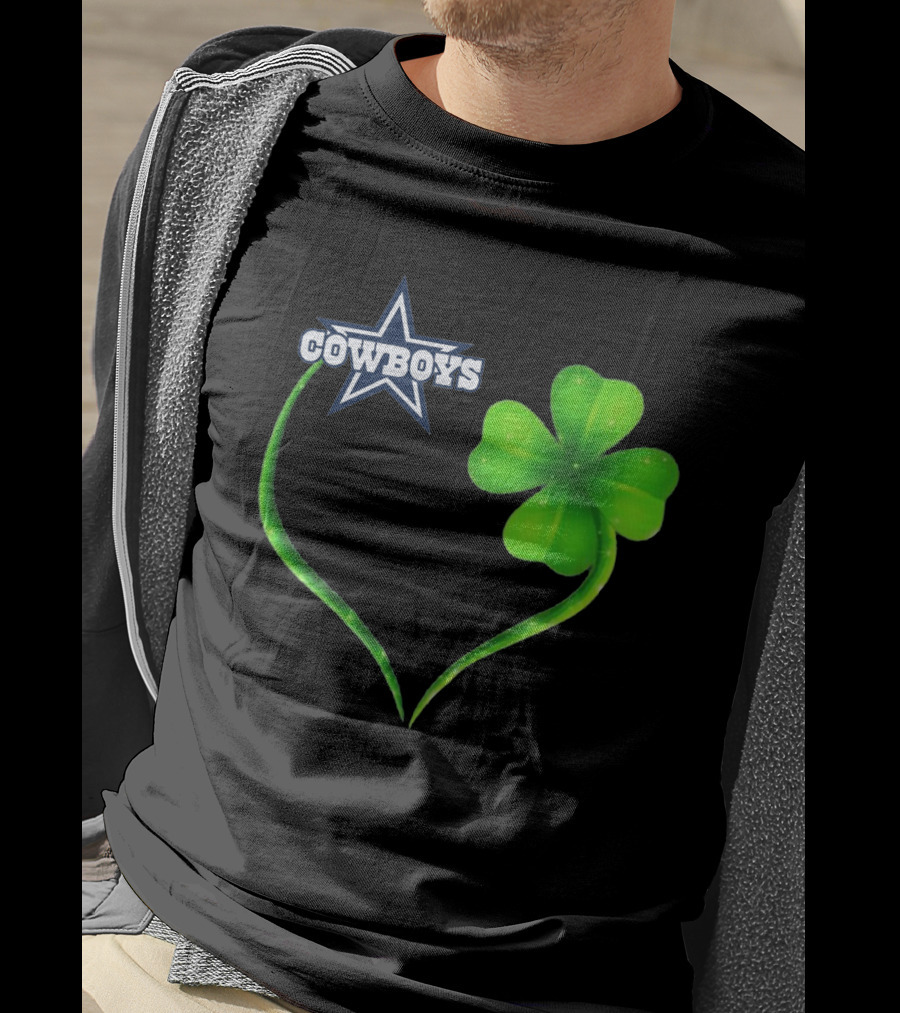 Cowboys Star Clover Heart T-Shirt