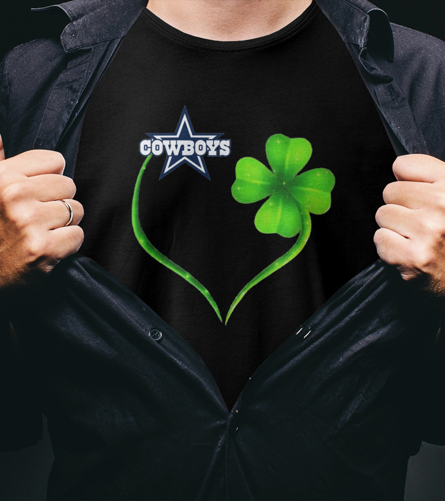 Cowboys Star Clover Heart T-Shirt