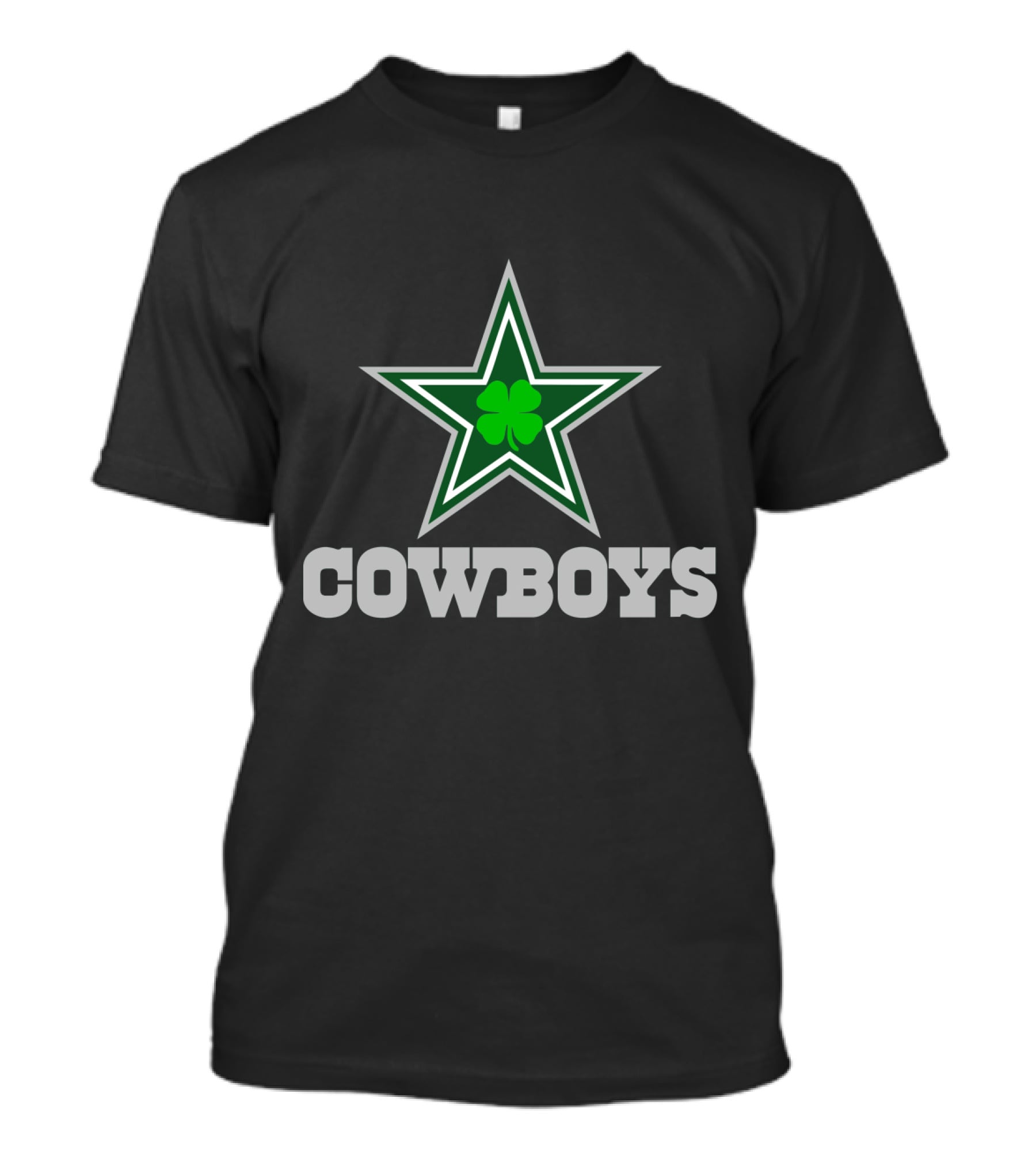 Cowboys Green Star Clover T-Shirt