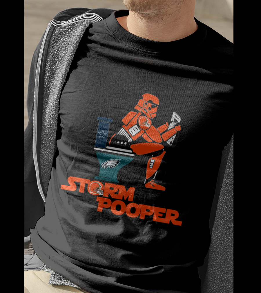 Storm Pooper Cleveland Browns Philadelphia Eagles Dallas Cowboys Legends T-Shirt