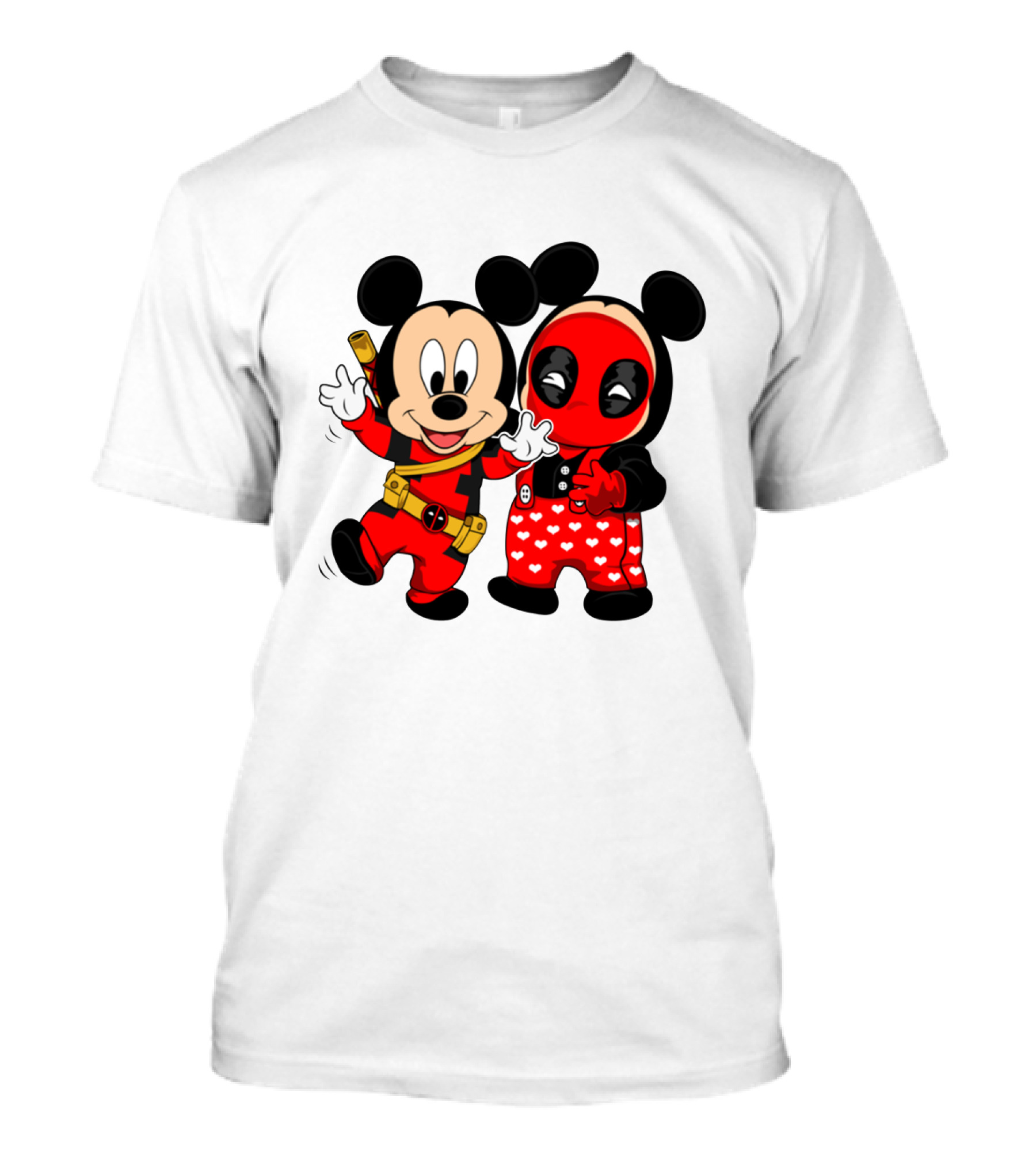 Disney Mickey Mouse And Deadpool Mashup T-Shirt