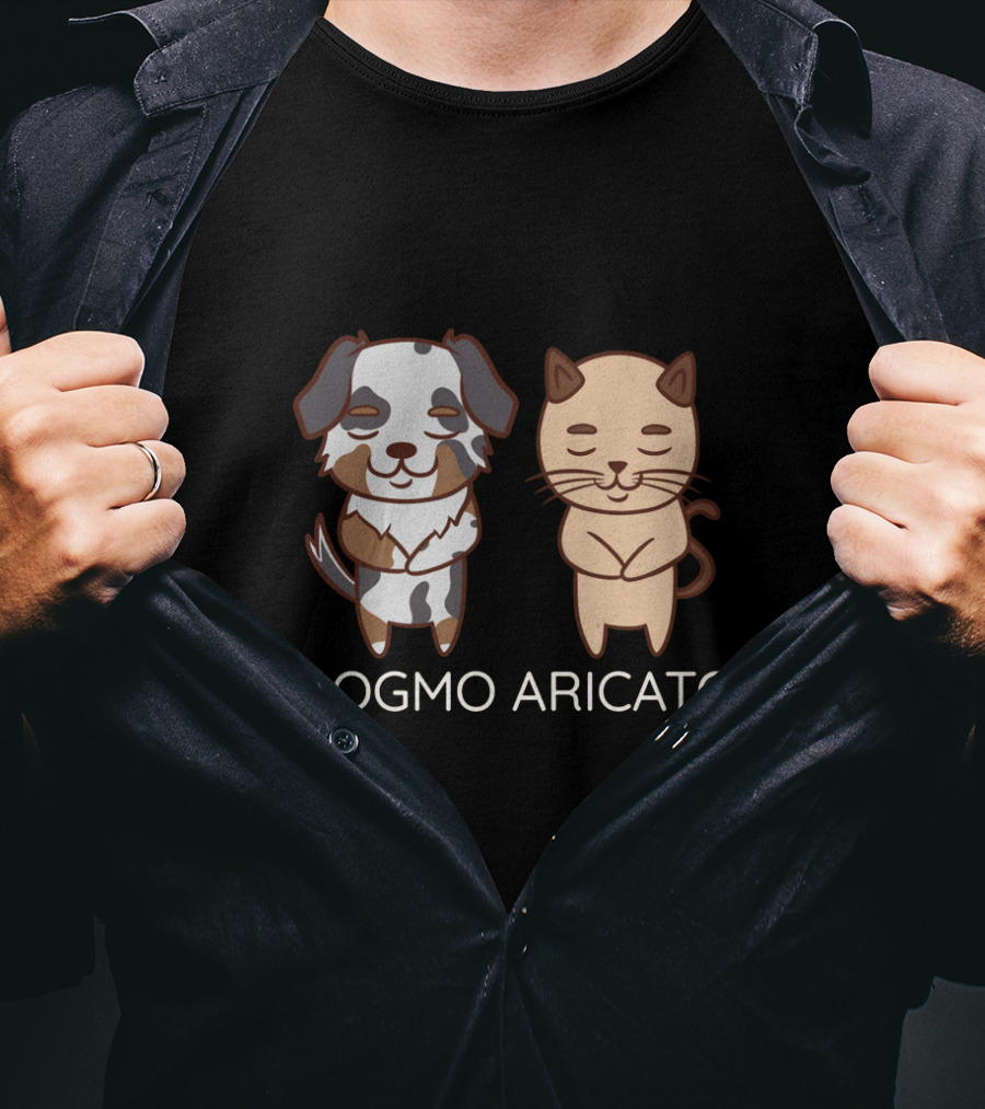 Dogmo Aricato Australian Shepherd Cat T-Shirt