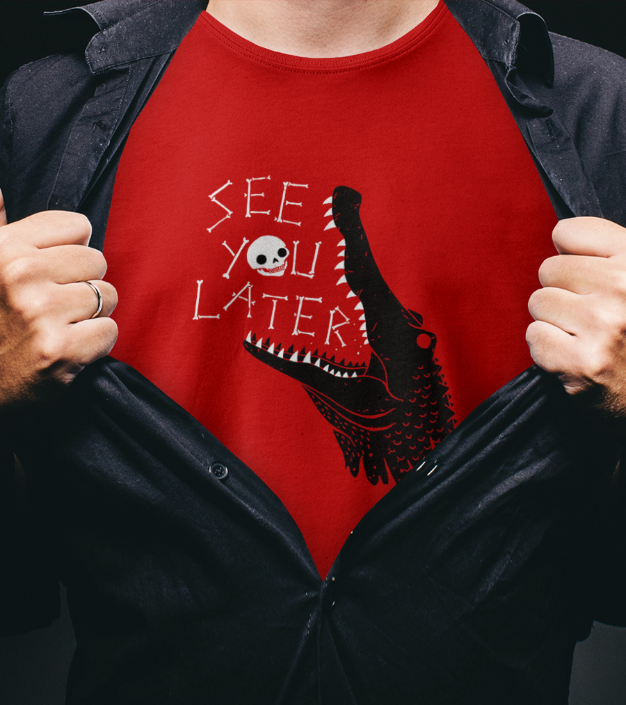 See You Later Alligator Skull T-Shirt