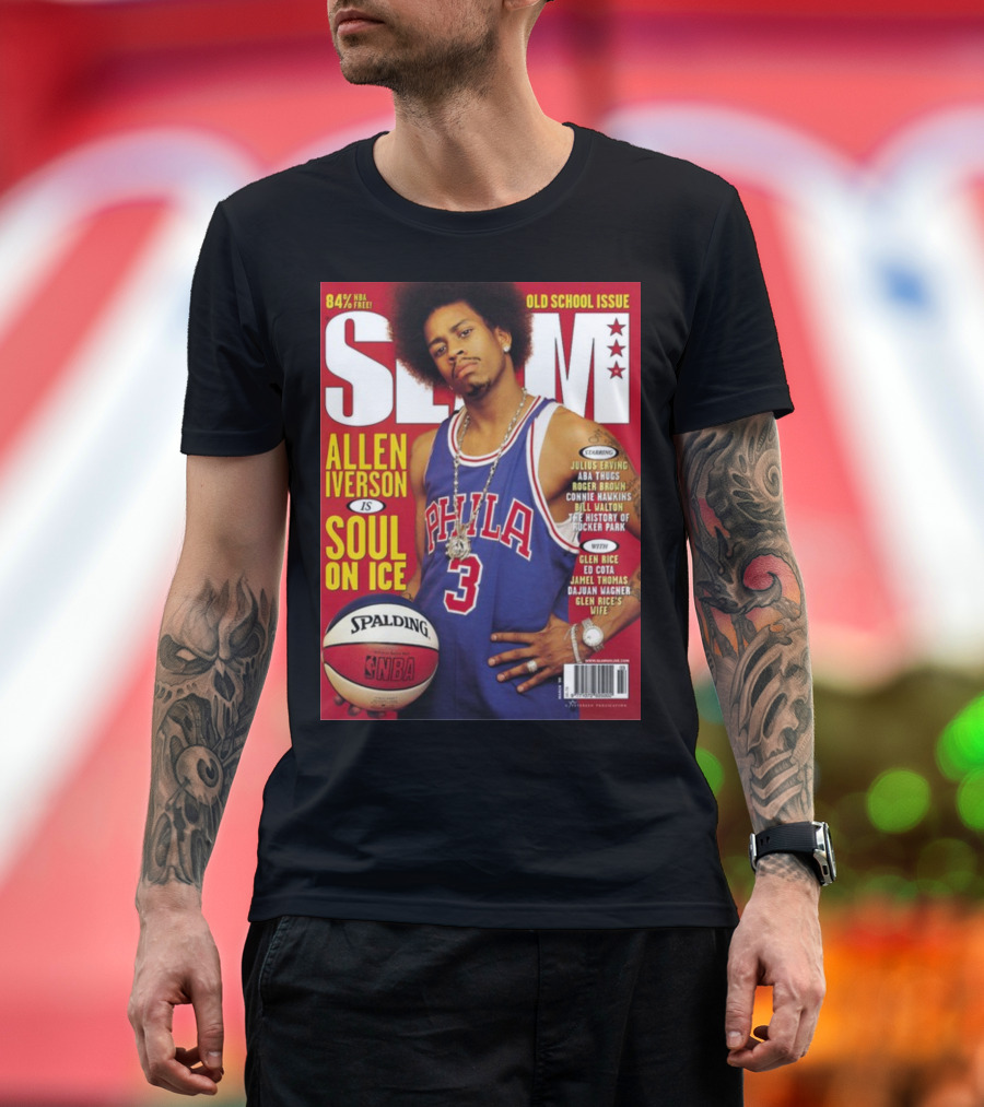 Slam Old School Issue Allen Iverson Is Soul On Ice T-Shirt