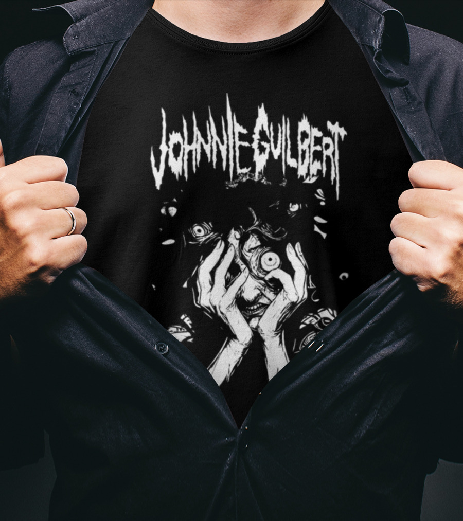 Johnnieguilbert Tortured Mind Eyes And Hands Horror T-Shirt