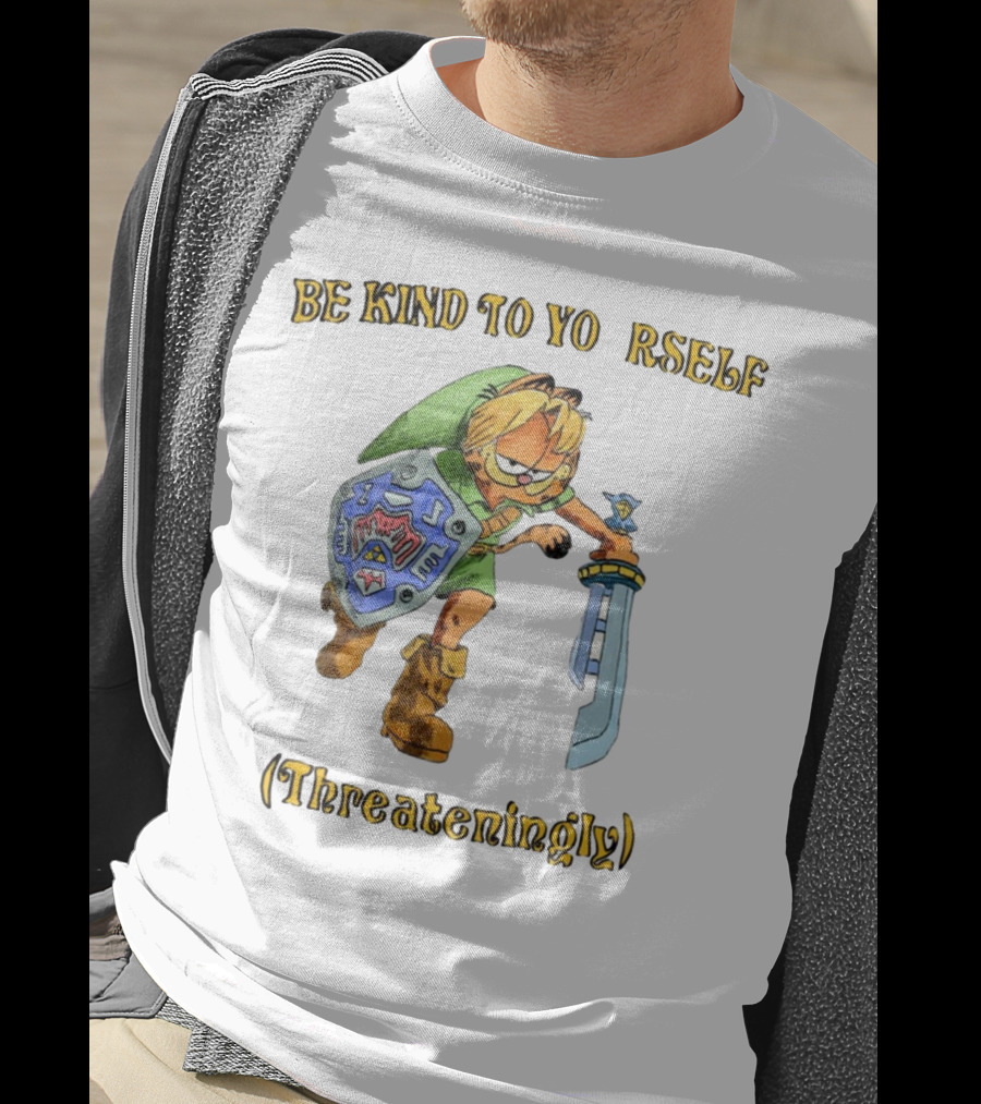 Be Kind To Yourself Threateningly Gamer Crossover T-Shirt