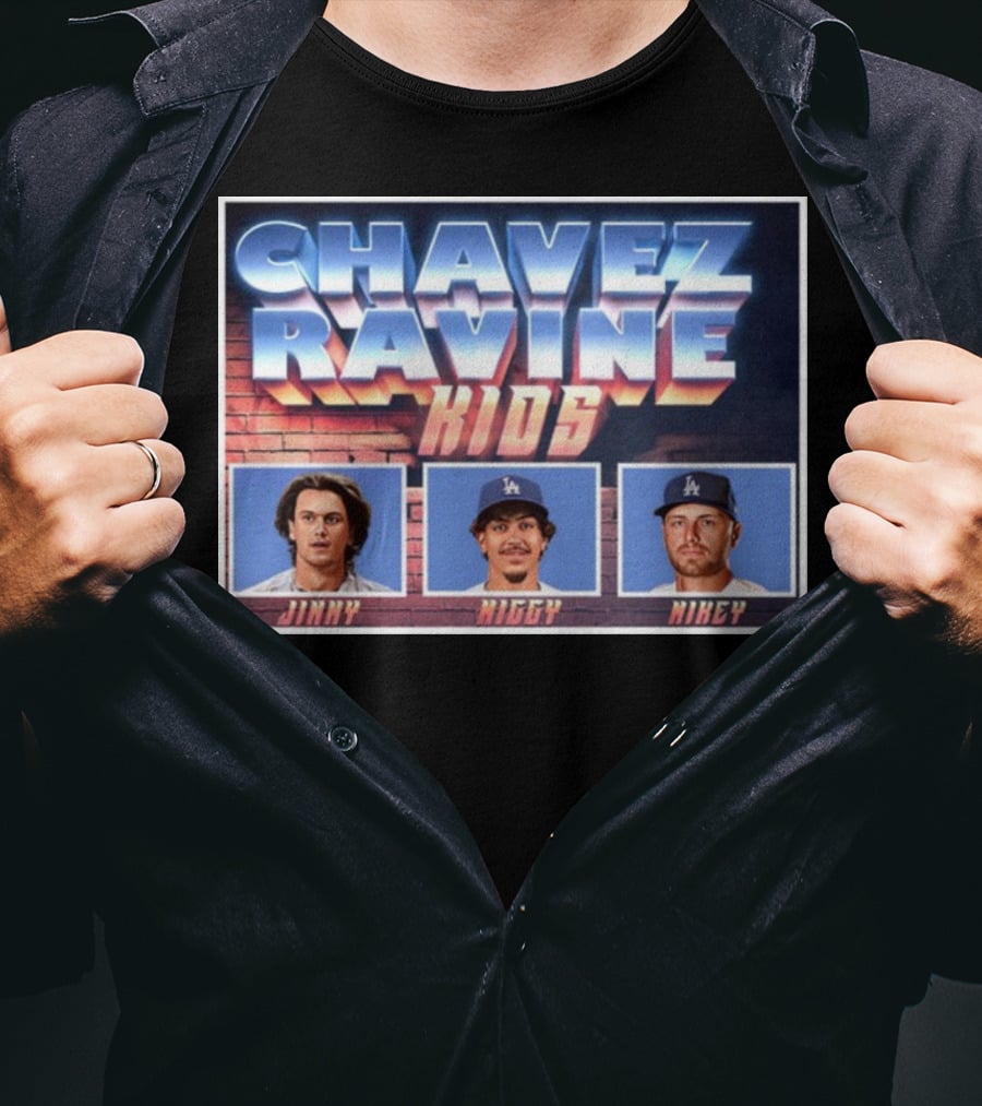 Chavez Ravine Kids Jimmy Miggy Mikey T-Shirt