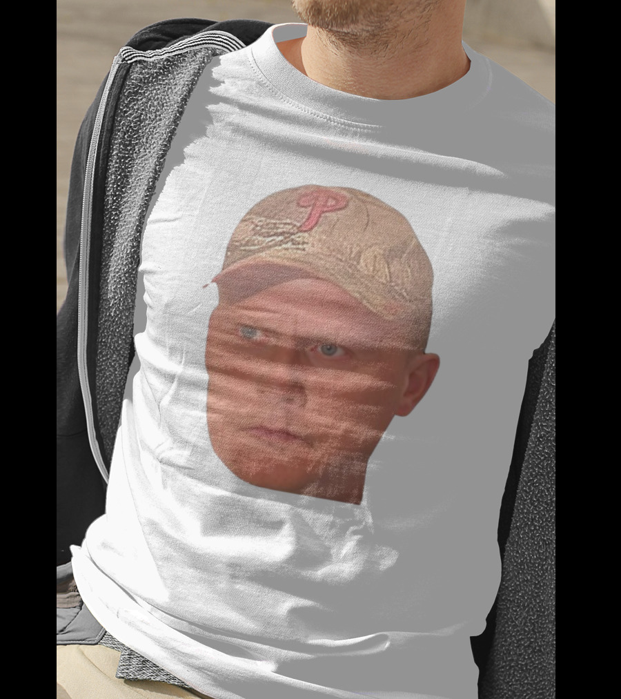 Jordie Jordan Wearing Phillies Cap Jeff Ridgway Psycho Dad Face T-Shirt