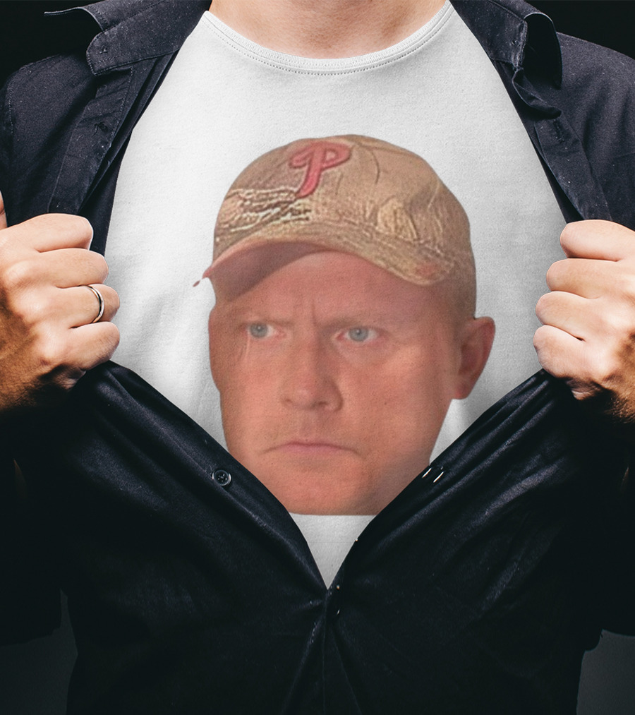 Jordie Jordan Wearing Phillies Cap Jeff Ridgway Psycho Dad Face T-Shirt