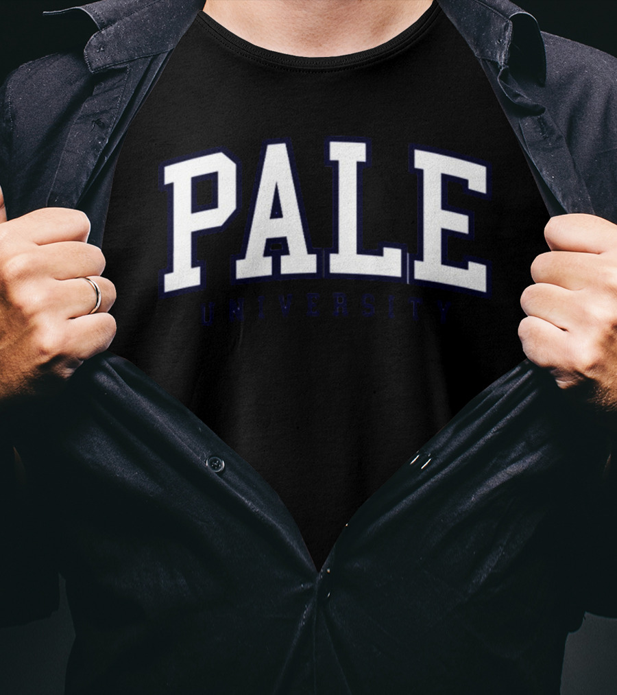 PALE University College Style Lettering T-Shirt
