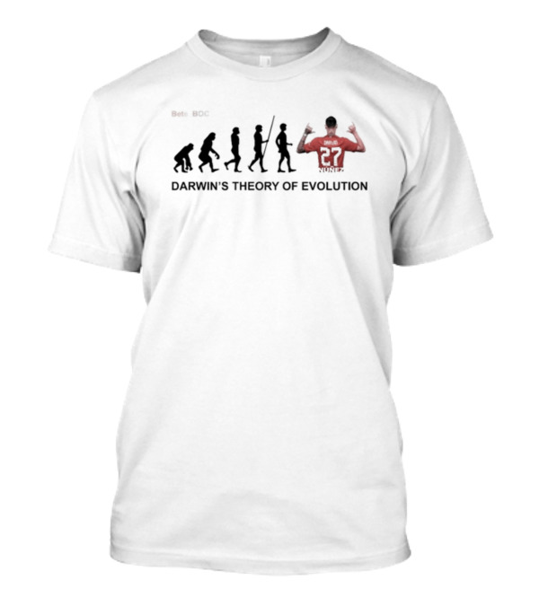 Pete Boc Darwin's Theory Of Evolution Liverpool Number 27 Mythos T-Shirt