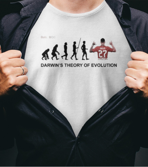 Pete Boc Darwin's Theory Of Evolution Liverpool Number 27 Mythos T-Shirt