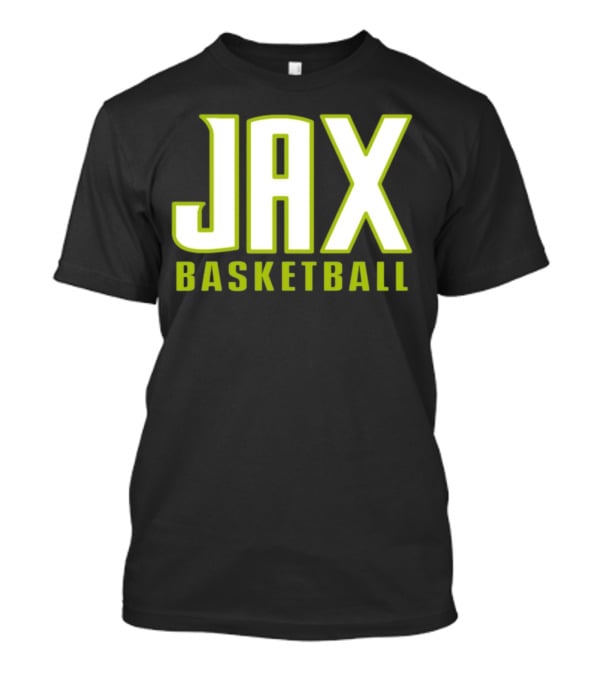 Jax Basketball Bold Neon Typography T-Shirt
