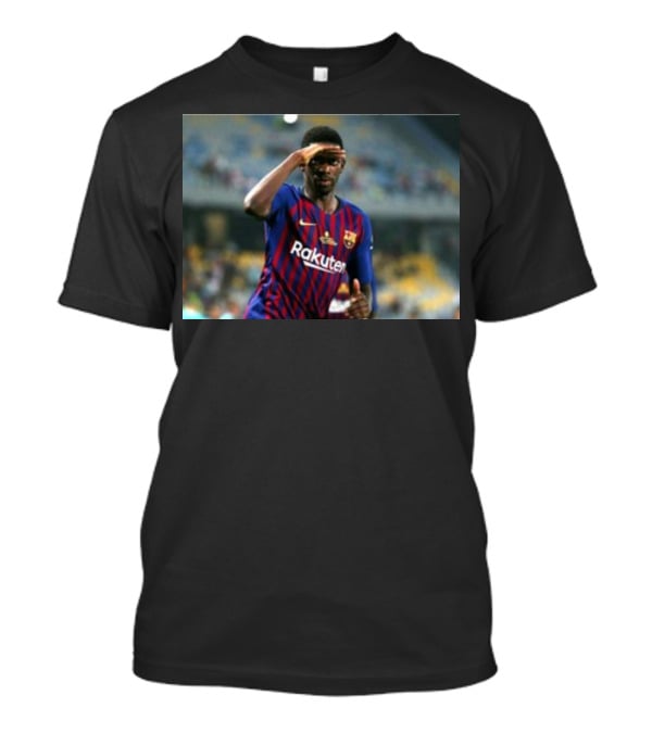 Koundé Dembélé Rakuten FC Barcelona Football Jersey T-Shirt