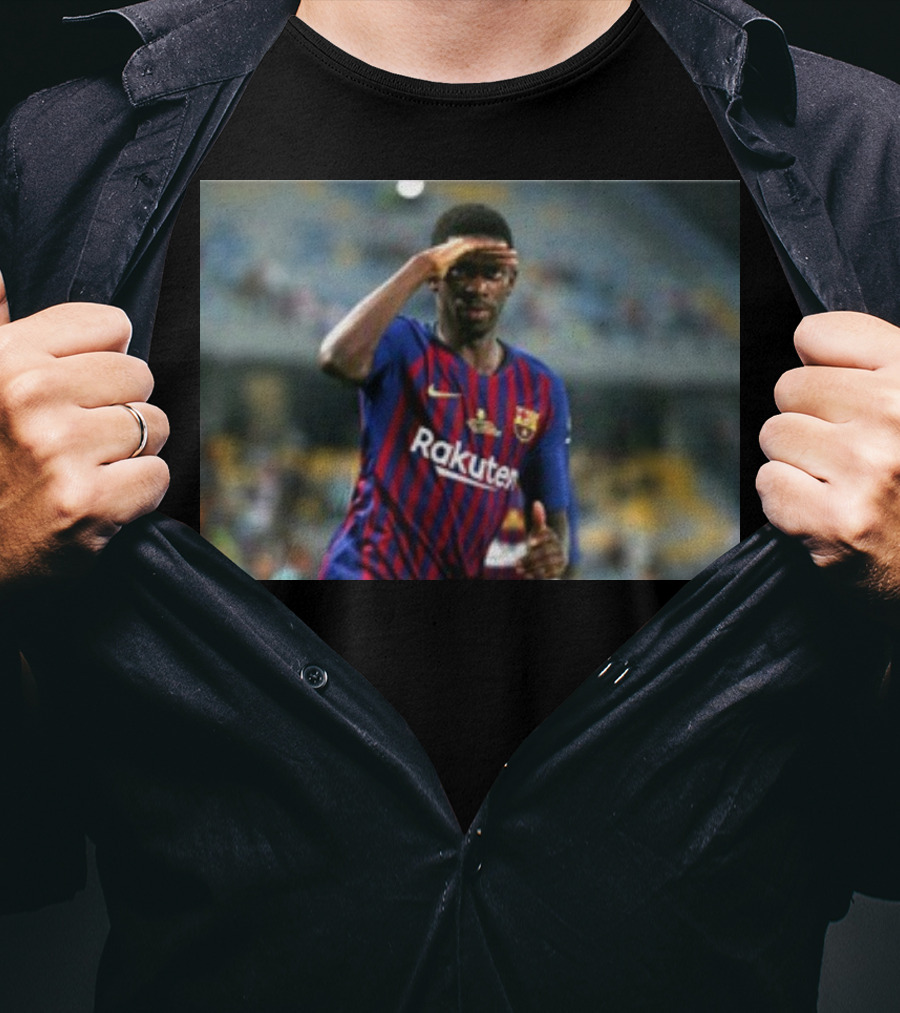 Koundé Dembélé Rakuten FC Barcelona Football Jersey T-Shirt