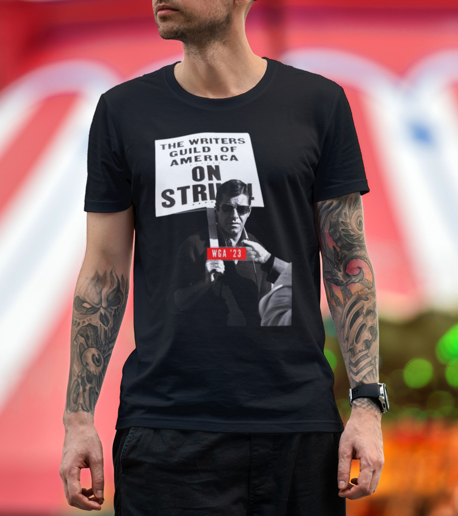 The Writers Guild of America On Strike WGA '23 Jerry Lewis Image T-Shirt