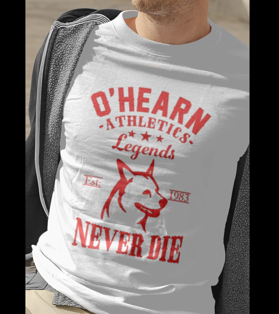 O'hearn Athletics Legends Never Die Est 1983 Dog T-Shirt