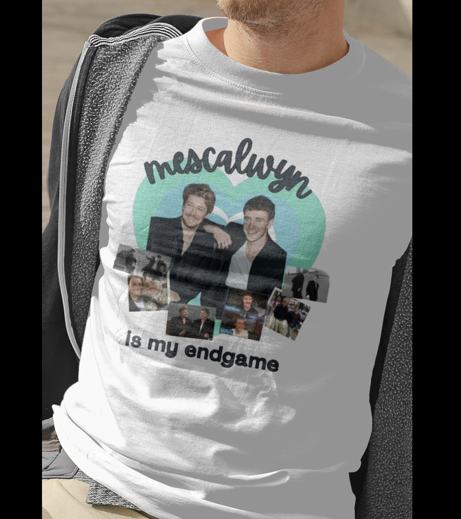 Mescalwyn Is My Endgame Heart Collage With Friends And Candid Moments T-Shirt