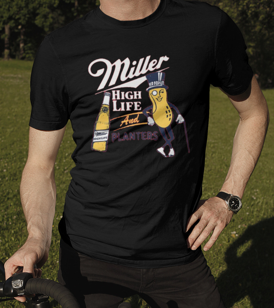 Miller High Life And Planters Mr. Peanut Collaboration T-Shirt