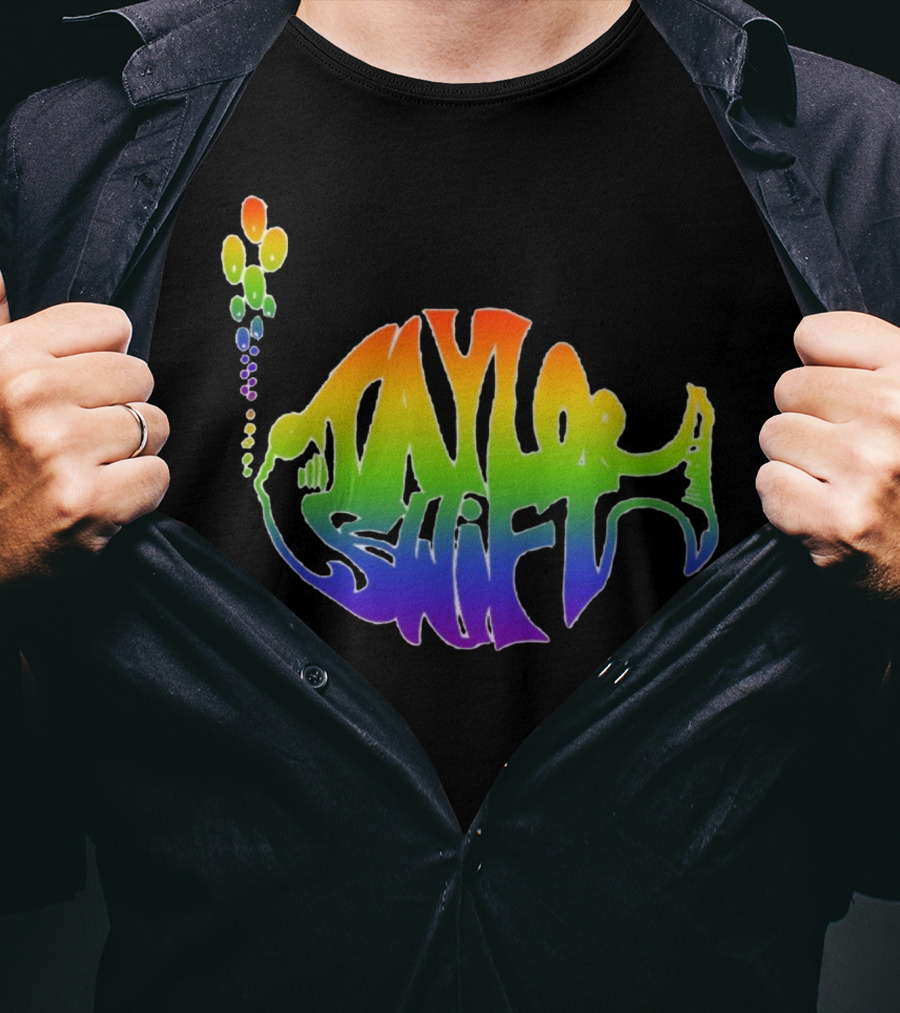 Taylor Swift Phish Logo Rainbow Bubbles T-Shirt