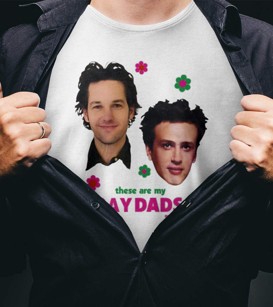 These Are My Gay Dads Flowers Nuggclub 420 T-Shirt