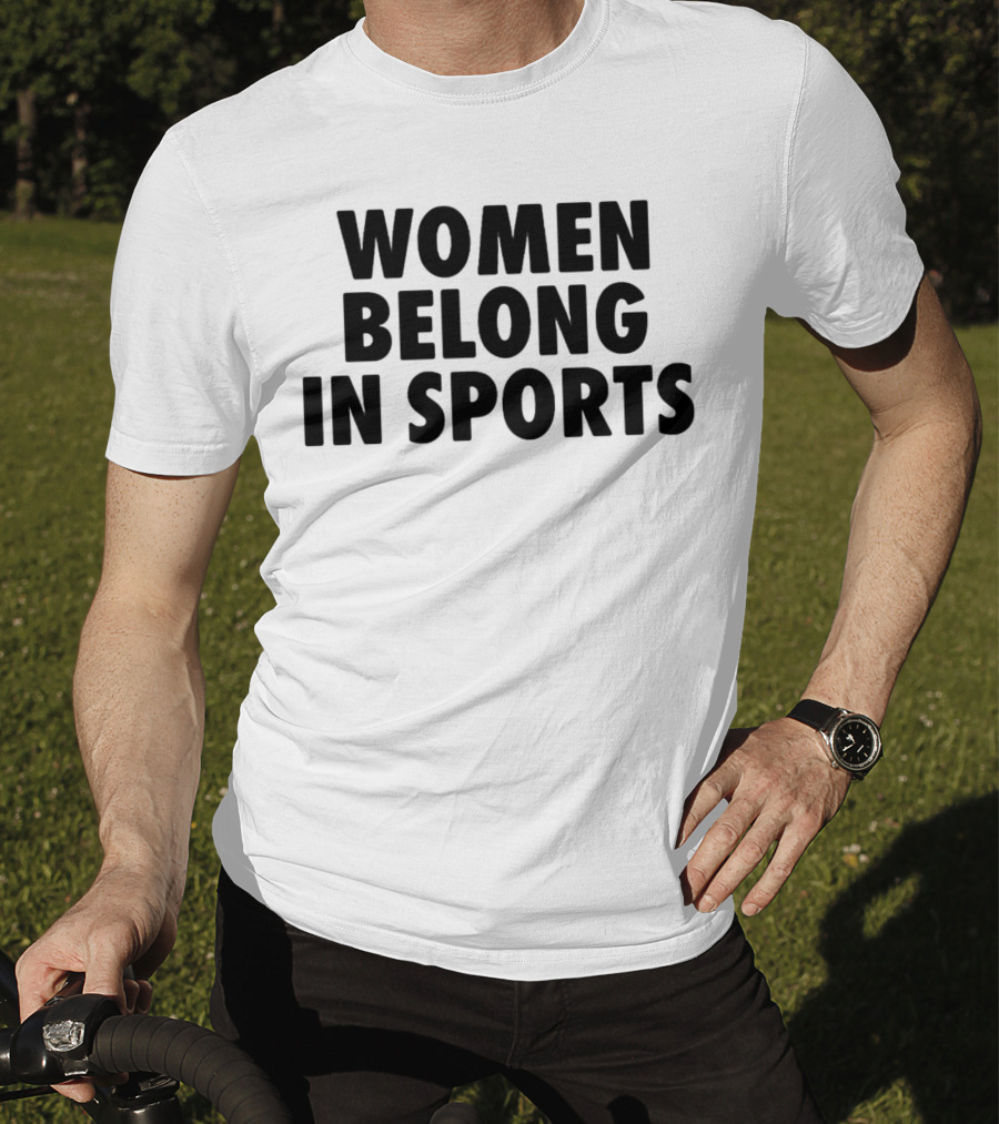 Jomboy Media Women Belong In Sports Empowerment Message T-Shirt