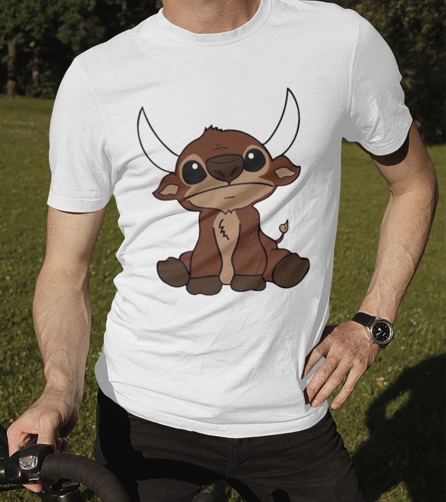 26Shirts Stitch Buffalo Cute Cartoon Buffalo Image T-Shirt