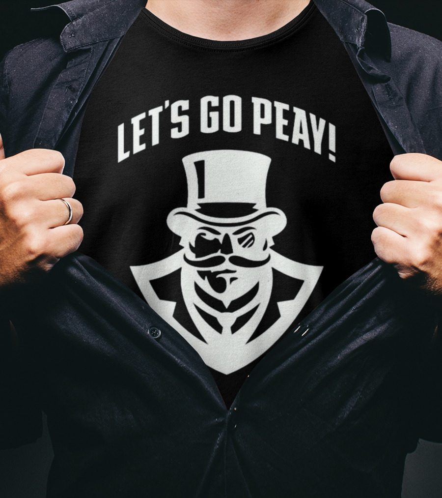 Let's Go Peay Governor Mascot T-Shirt