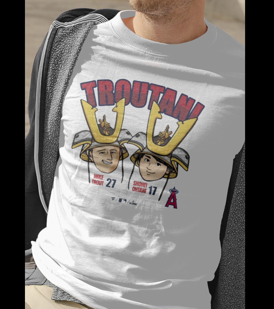 TROUTANI Mike Trout 27 Shohei Otani 17 Angels MLB Collaboration T-Shirt
