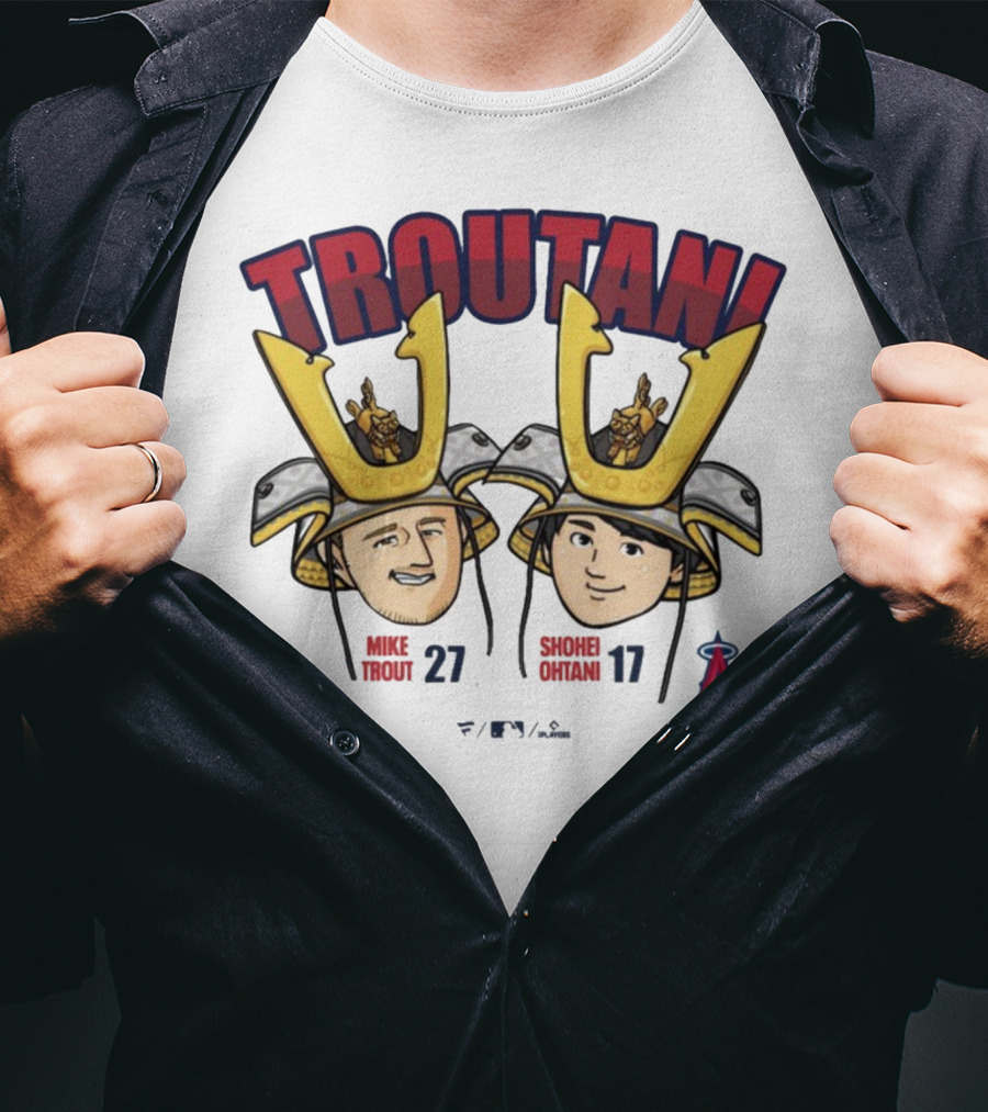 TROUTANI Mike Trout 27 Shohei Otani 17 Angels MLB Collaboration T-Shirt