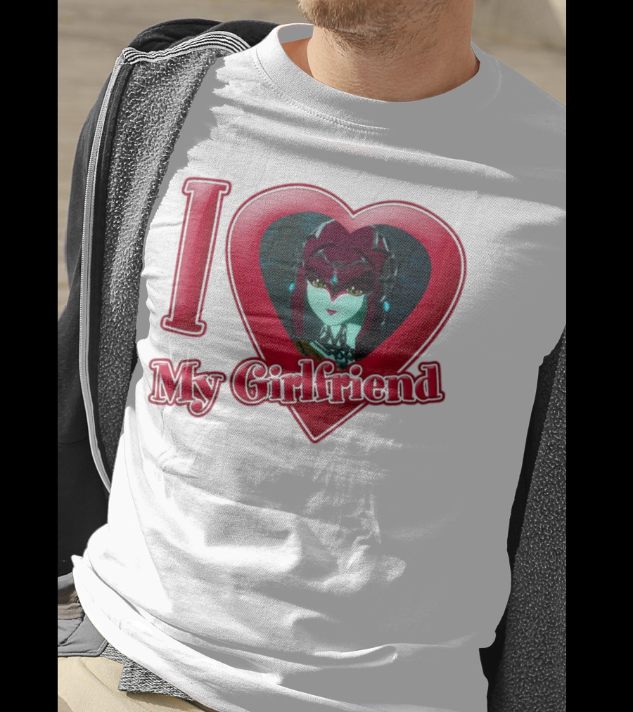 The Legend Of Zelda I Love My Girlfriend Mipha Heart T-Shirt