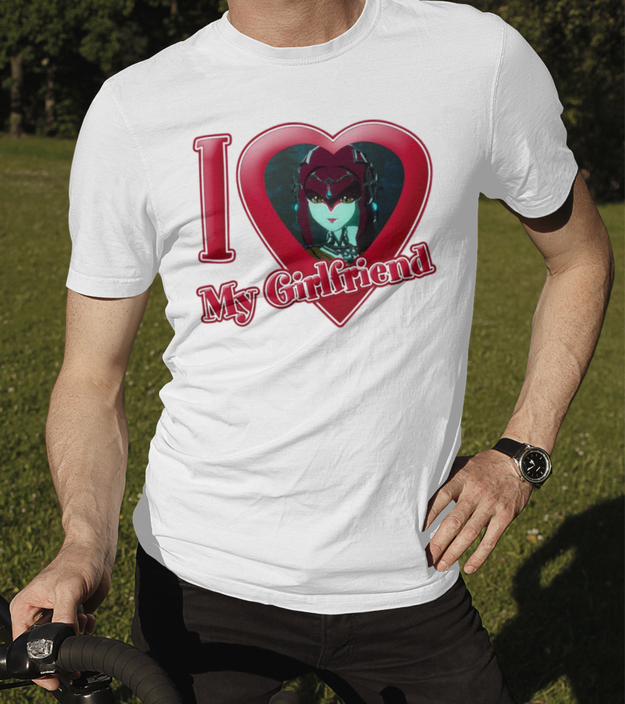 The Legend Of Zelda I Love My Girlfriend Mipha Heart T-Shirt