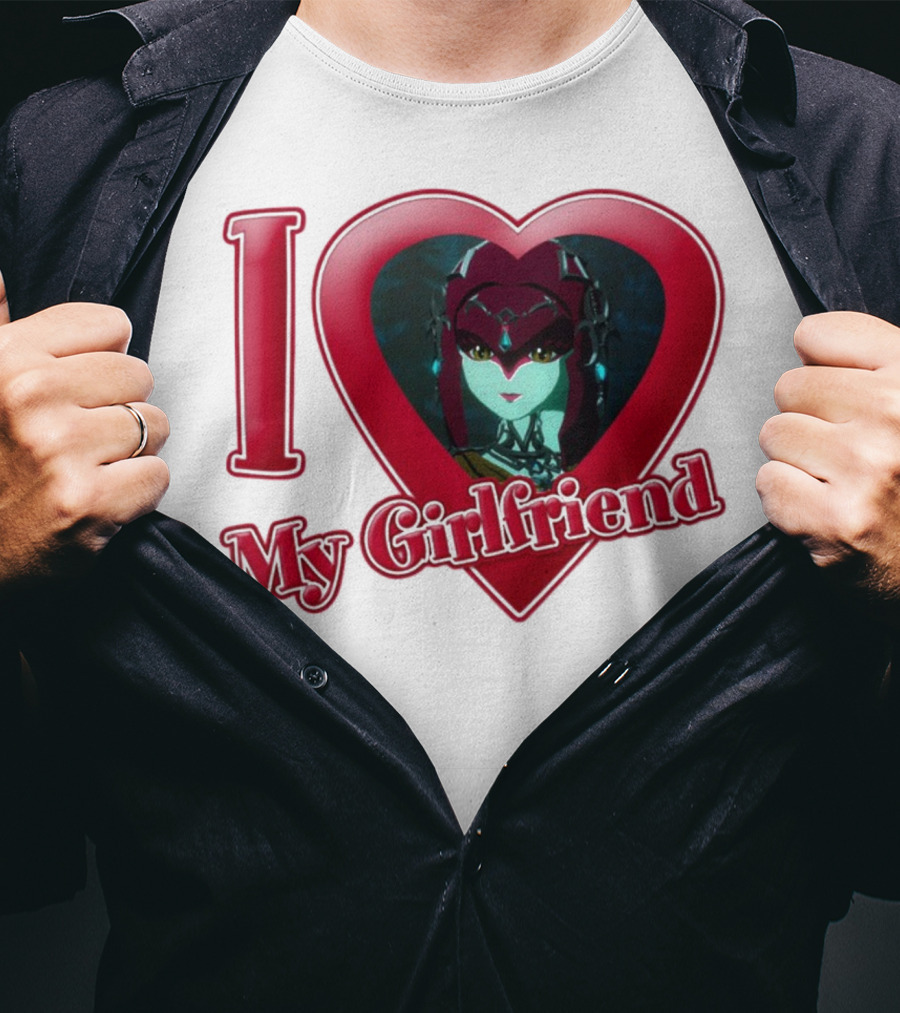 The Legend Of Zelda I Love My Girlfriend Mipha Heart T-Shirt