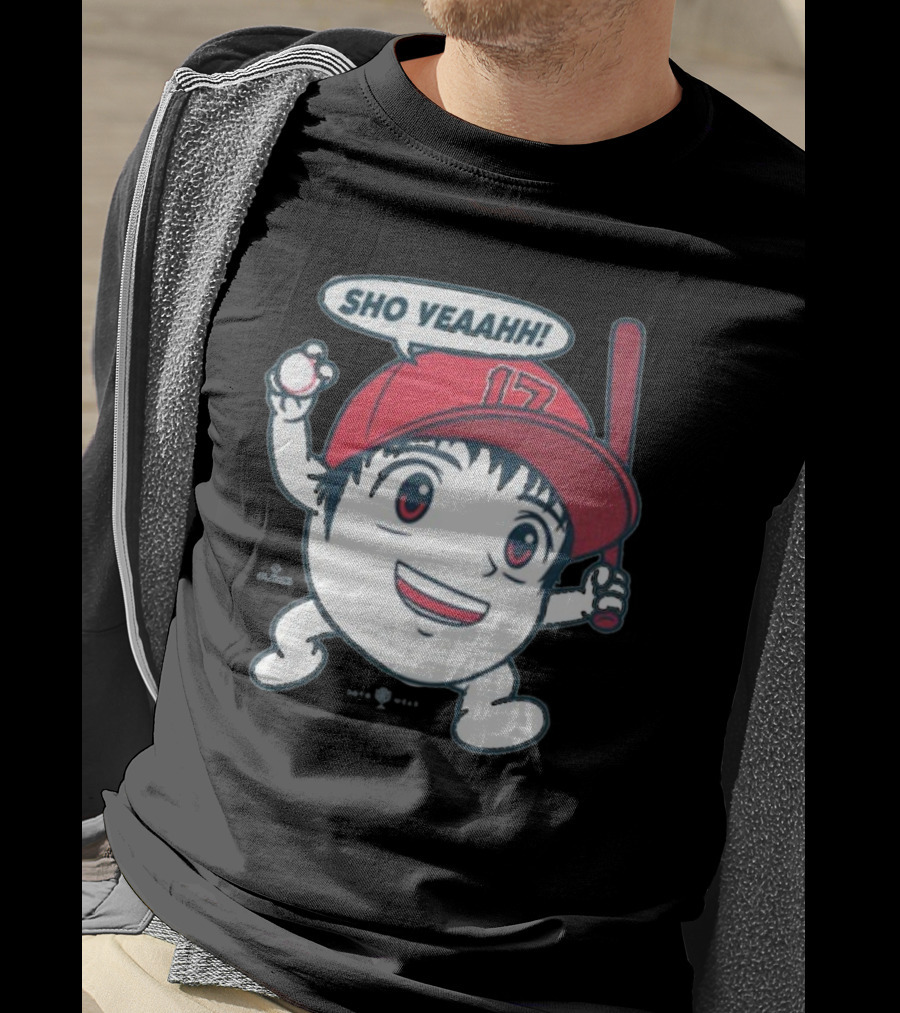 Sho Yeaahh Baseball Character 17 Red Cap Batting Pose T-Shirt
