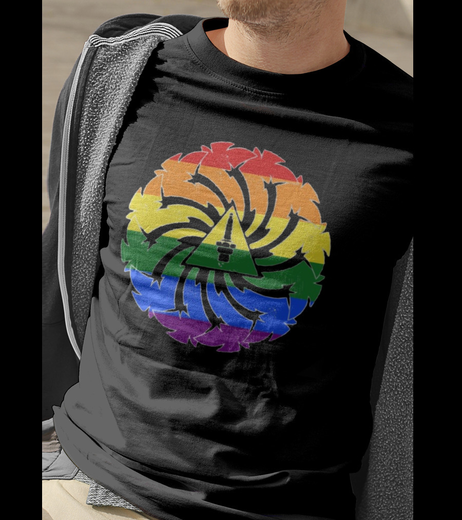 Soundgarden Spiral Pride Logo Rainbow Colors T-Shirt