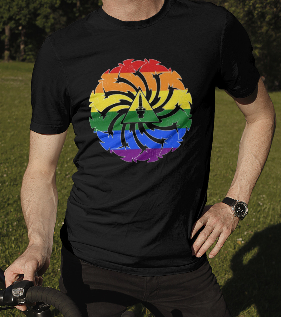 Soundgarden Spiral Pride Logo Rainbow Colors T-Shirt